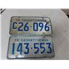 Image 1 : 1972 SK licence plates