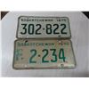 Image 1 : 1970 SK licence plates