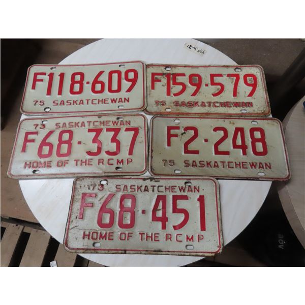 1975 sask licence plate