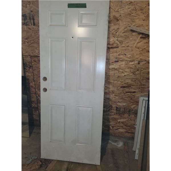 32  exterior door, left hand in swing, small dents