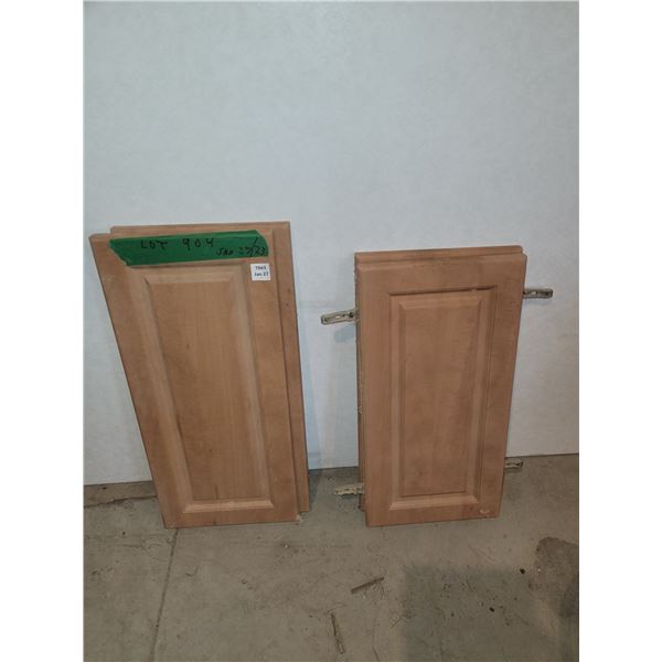 4 cabinet doors, 2-11 7/8" x 26 3/8", 2-11 7/8" x 23 7/8"