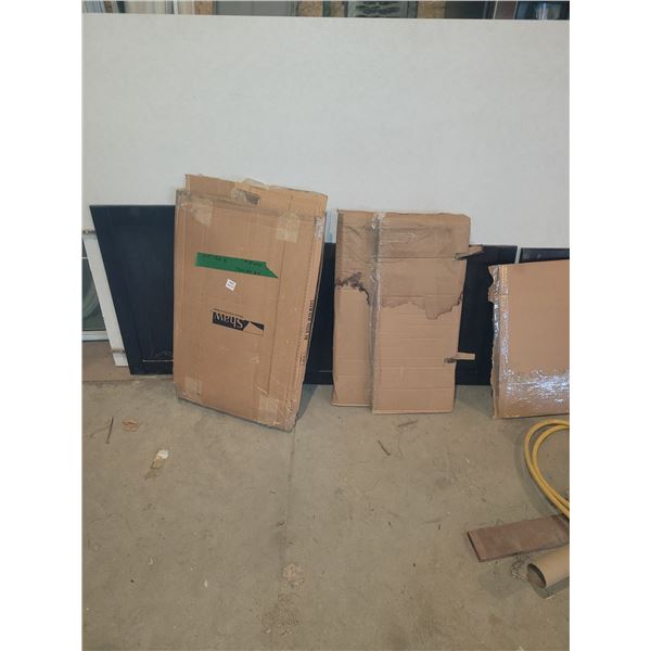 4 cabinet doors 1-14 7/8" x 26 7/8", 3-16 7/8" x 22.5"