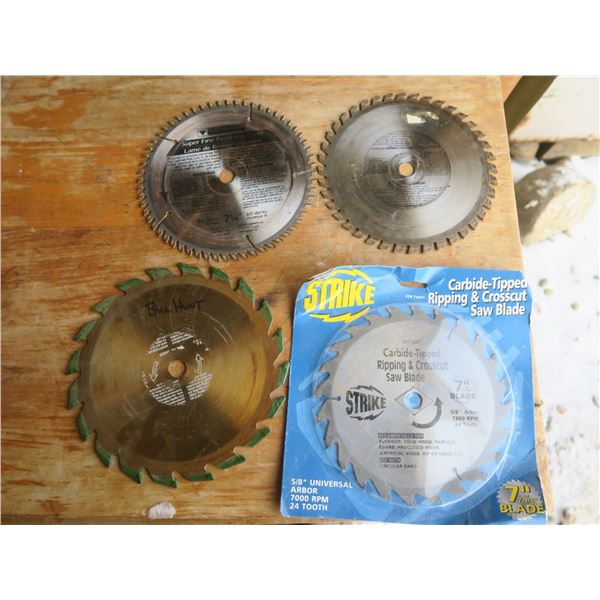 lot of 7.25  saw blades