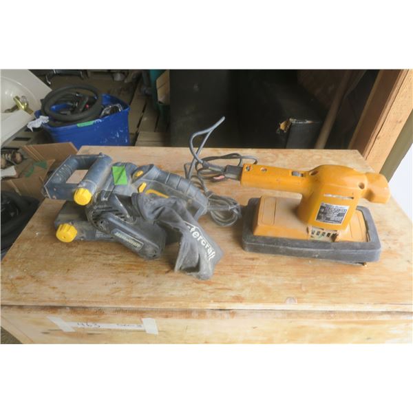 2 electric sanders - working