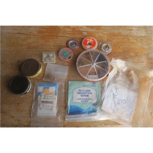 lot of fishing supplies