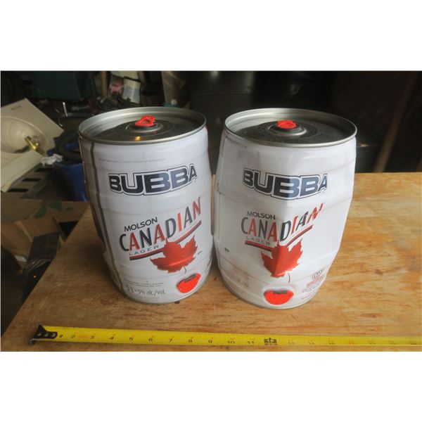 2 Bubba Molson mini kegs