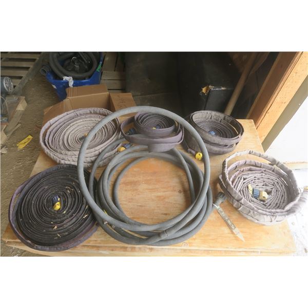 lot of garden hoses