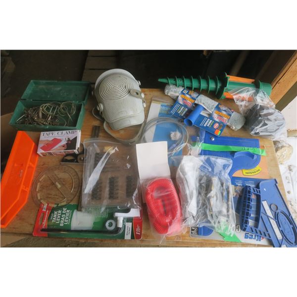 lot of assorted tools and hardware