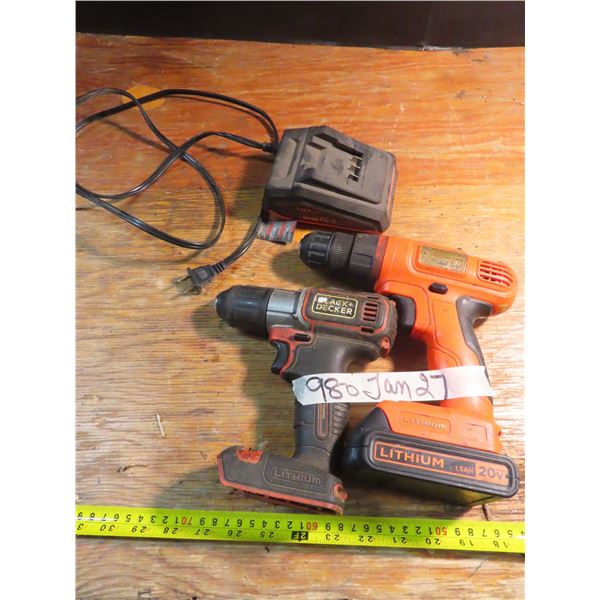 Black and decker lithium 20v set