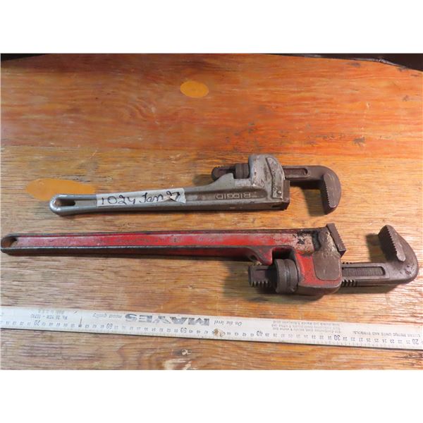 2 large ppipe wrenches