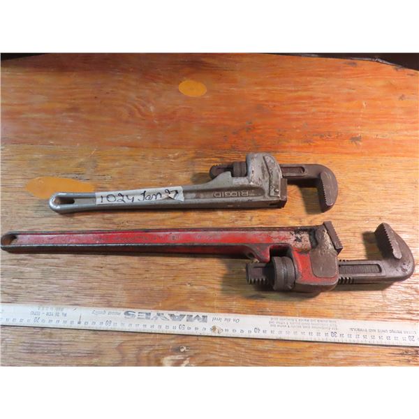 2 large ppipe wrenches