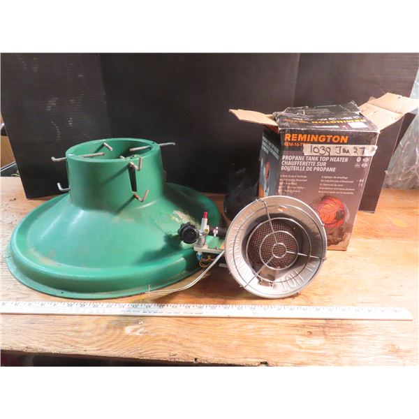 Eatons tree stand- propane tank top heater