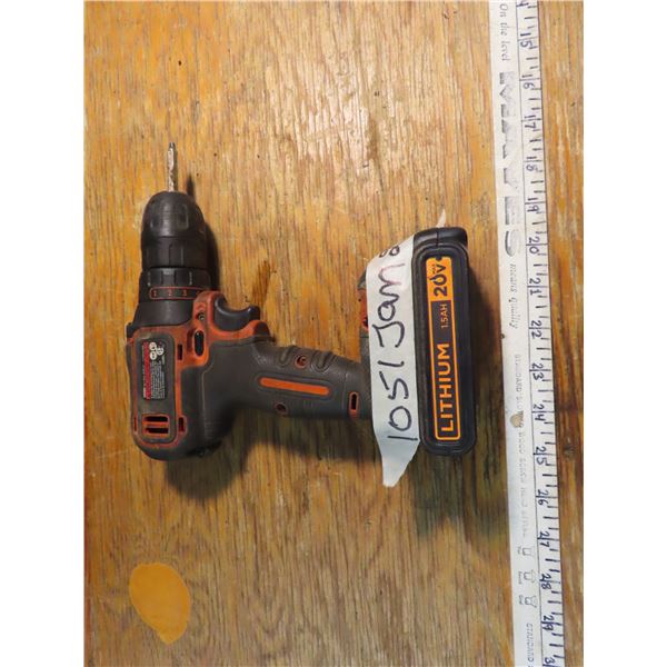 Black and decker 20v lithium drill