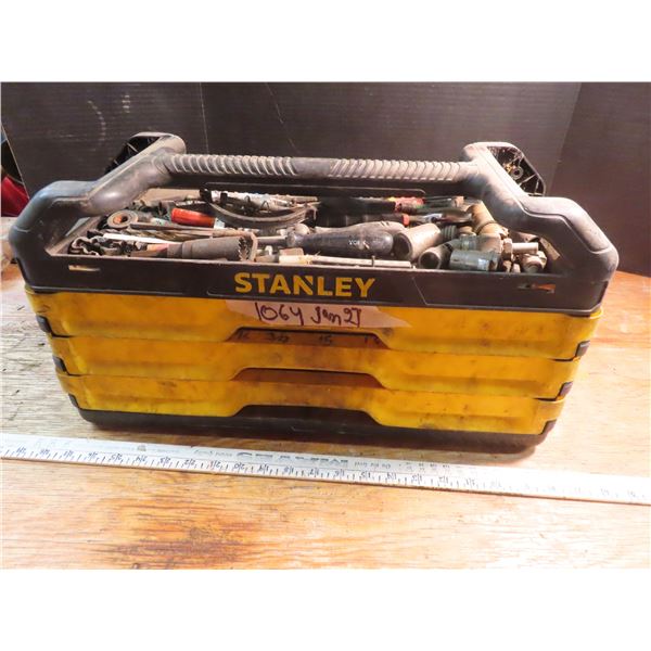 Stanley tool box with tools