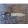 Image 5 : Cora 440 steel knife in leather sheath - Japan