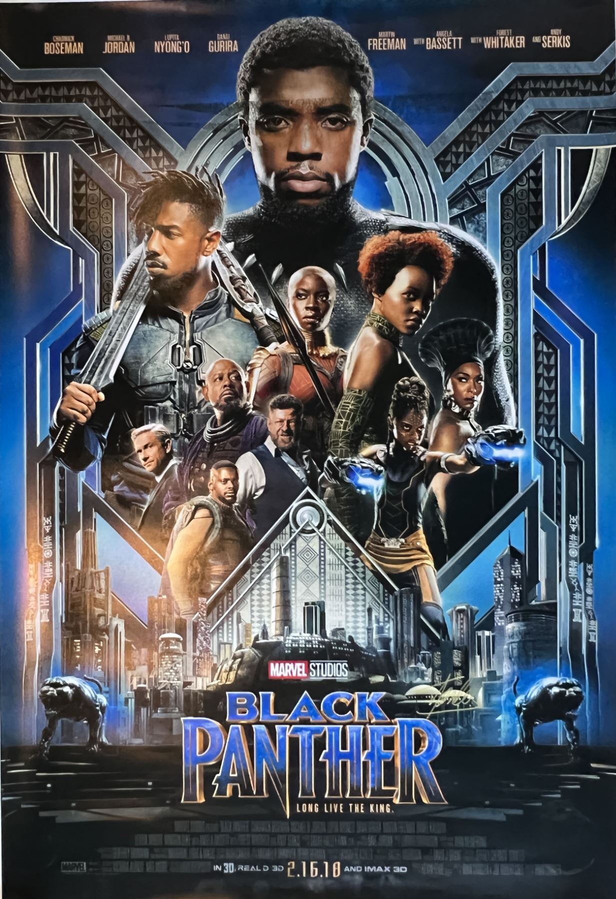 black-panther-cast-signed-movie-poster-autographed