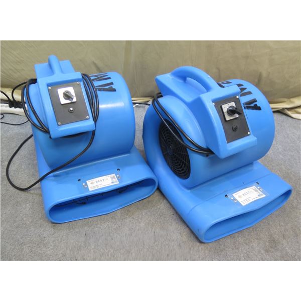 Qty 2 One Dry Air Movers Model AP110009