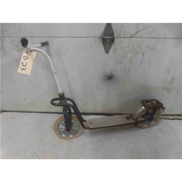 Vintage Kettler Metal Scooter with Solid Rubber Tires 