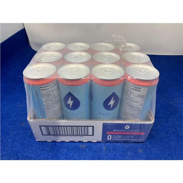 Wake Water-Grapefruit Caffeinated Sparkling Water Beverage (12 x 355ml)