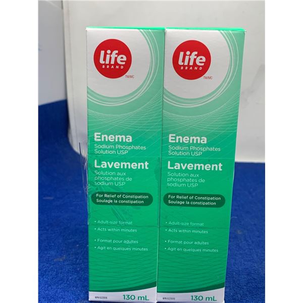 Life Brand Enema Sodium Phosphates Solution USP (2 x 130ml)