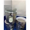 Image 3 : Glass Canister with Stainless Steel (3pcs)