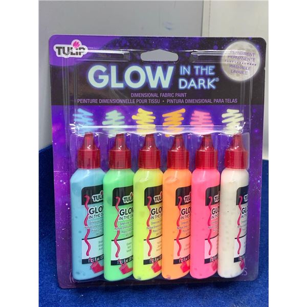 Tulip Glow In the Dark Dimensional Fabric Paint (6ct)