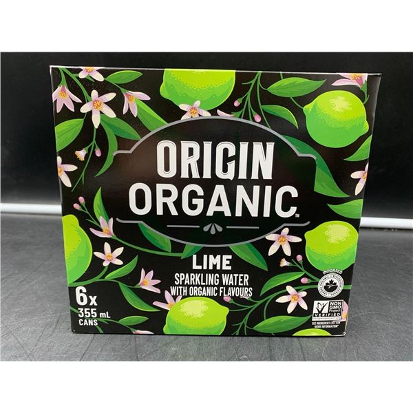 Origin Organic Lime Sparkling Water (6 x 355ml)
