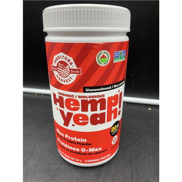 Hemp Yeah Max Protein Powder-Unsweetened (454g)