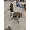 Image 2 : Black with Tan Stripes, Upholstered Banquet Chair - Single