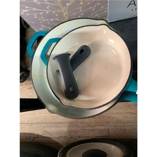 Tramontina Enameled Cast Iron Skillets, 2-piece