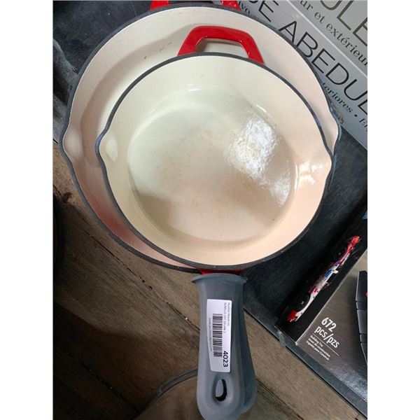 Tramontina Enameled Cast Iron Skillets, 2-piece