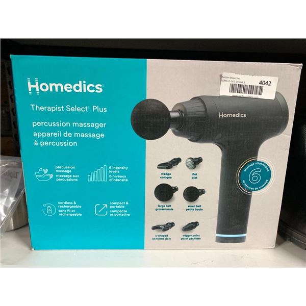 Homedics therapist select plus massage gun