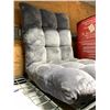 Image 2 : Gray Upholstered Adjustable Back Floor Chair