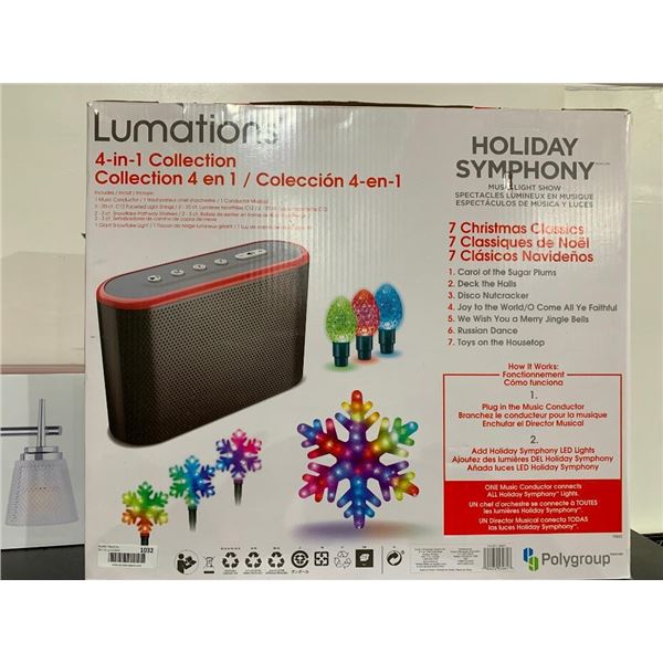 Lumations 4-in-1 Collection Holiday Symphony Music Light Show