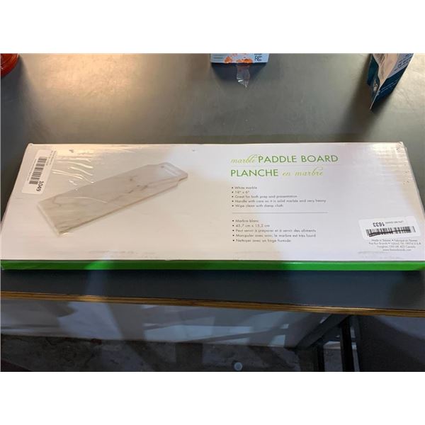 Food Prep and Display Marble Board - 18in x 6 in