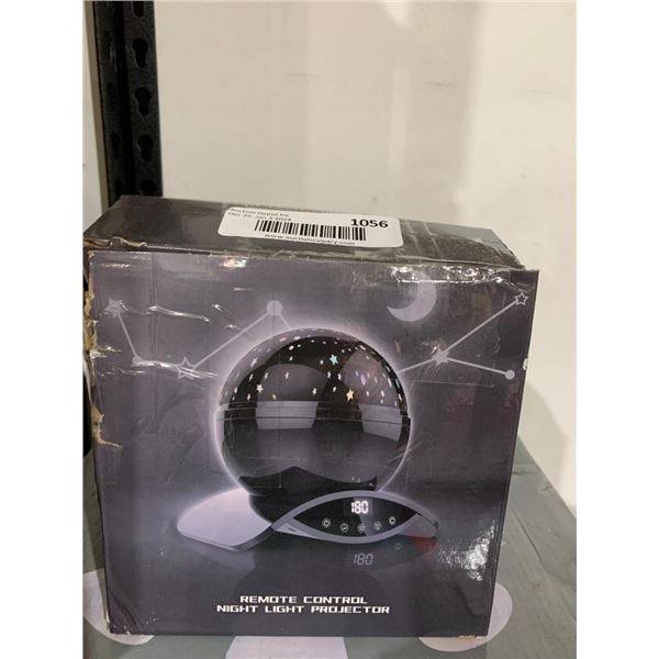 Remote control night light projector