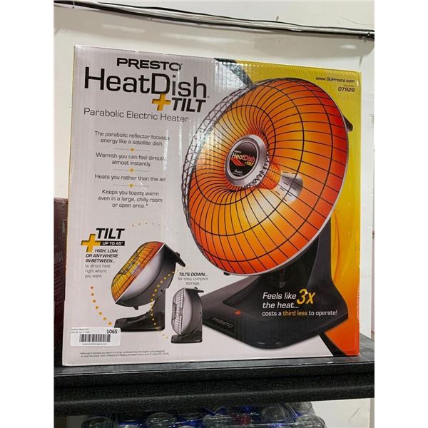 Presto heat dish + Tilt Parabolic electric heater