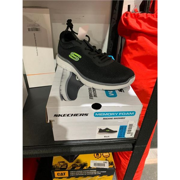 Sketchers Memory foam mens shoes black size 12