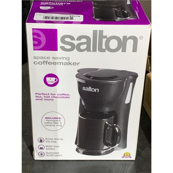 Salton space saving coffee maker