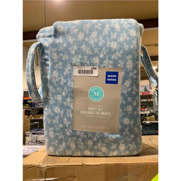 Martha Stewart 6 pc Sheet Set Microfleece Queen