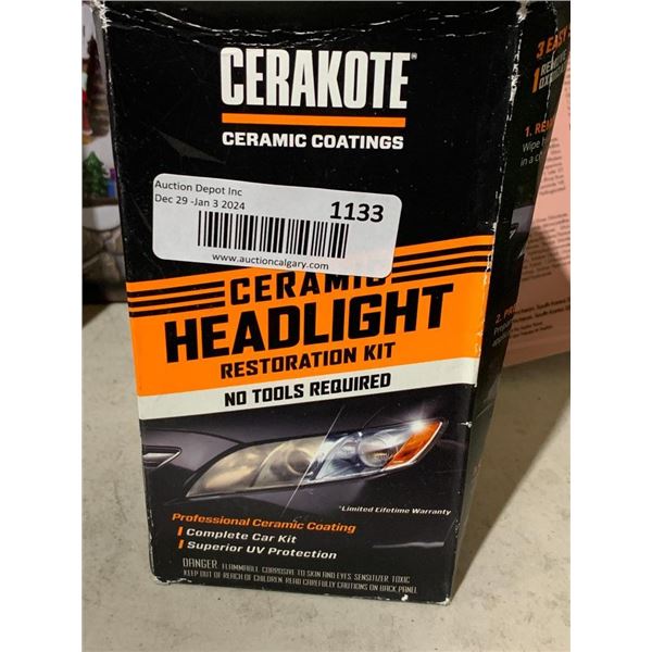 Ceramic headlight restoration kit