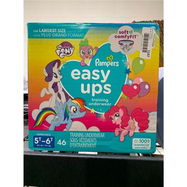 Pampers Easy Ups Training Underwear 5T to 6T Pack of 46