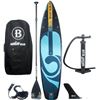 Image 1 : BRIGHT BLUE 11'6" Inflatable Stand Up Paddle Board (6" Thick) with Pump, Paddle, Fin  94x38x28cm - B