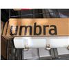 Image 2 : Umbra Flip 5-Hook Wall Mounted Coat Rack, Modern, Sleek, Space-Saving Coat Hanger with 5 Retractable