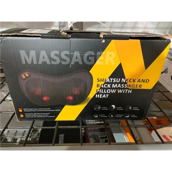 Massager Shiatsu Neck & Back Massager Pillow w/ Heat