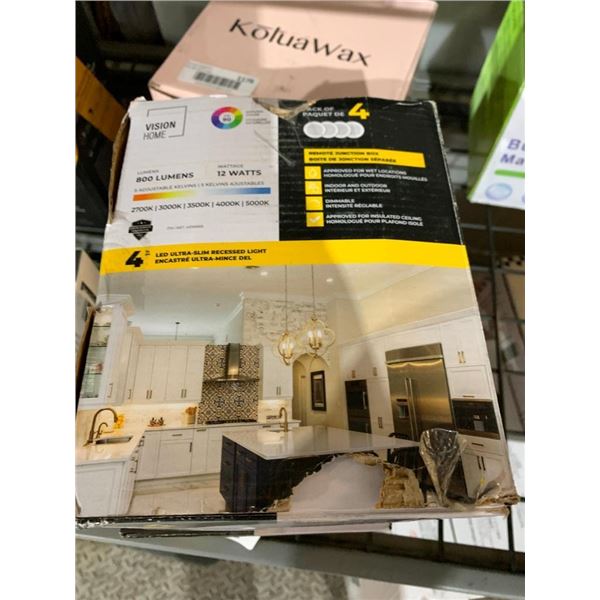 Vision Home 4 pack LED Ultra-Slim Recessed Light