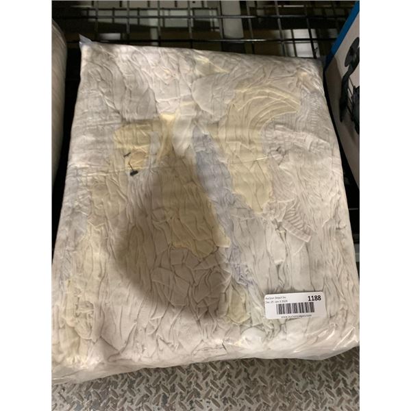 Large Bag of White T-Shirt Rags