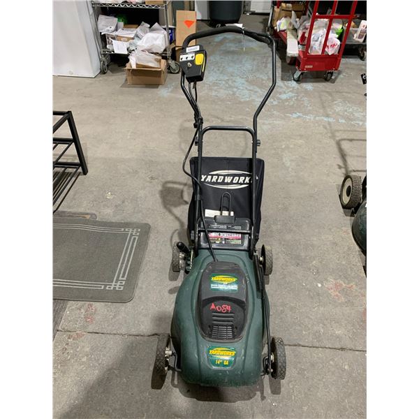 Yardworks 60-1750-4014" 8A Electric Lawnmower with Collection Bag