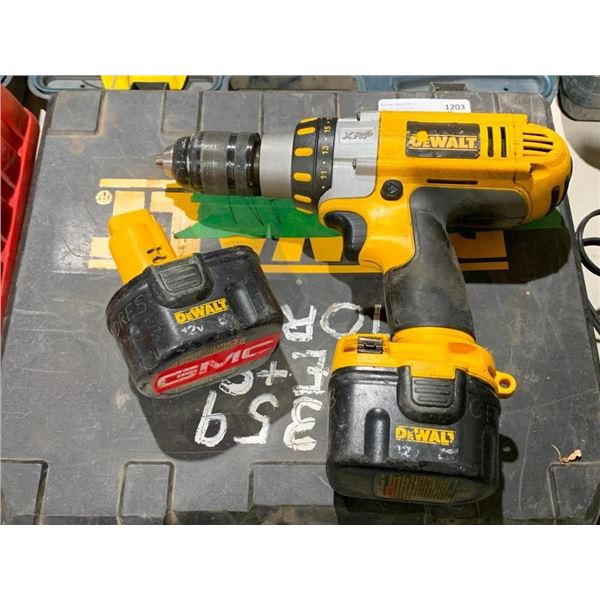 DeWalt XRP drill with spare battery