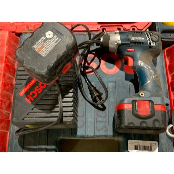 Bosch impactor with spare battery and charger